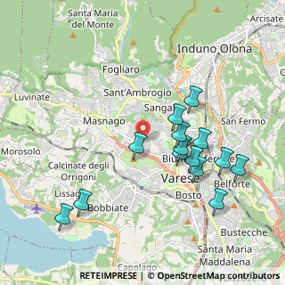 Mappa Via Enrico Cernuschi, 21100 Varese VA, Italia (1.93929)