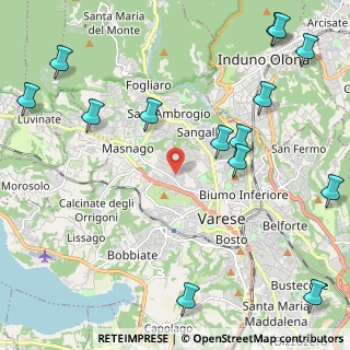 Mappa Via Enrico Cernuschi, 21100 Varese VA, Italia (2.96714)