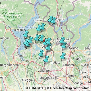 Mappa Via Enrico Cernuschi, 21100 Varese VA, Italia (10.9915)