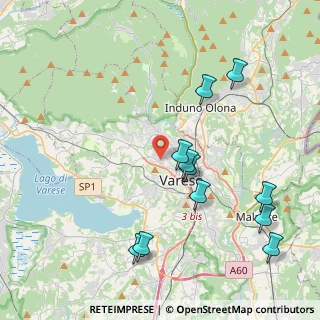 Mappa Via Enrico Cernuschi, 21100 Varese VA, Italia (4.43636)