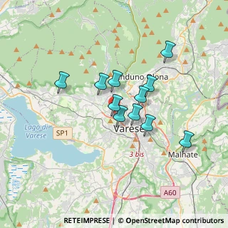 Mappa Via Enrico Cernuschi, 21100 Varese VA, Italia (2.66273)