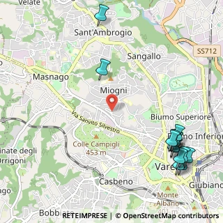 Mappa Via Enrico Cernuschi, 21100 Varese VA, Italia (1.475)