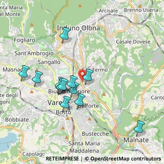 Mappa Viadotto Dalmazia, 21100 Varese VA, Italia (1.75692)