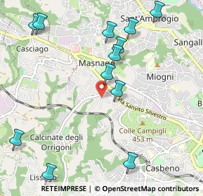 Mappa Via Cantoreggio, 21100 Varese VA, Italia (1.2325)