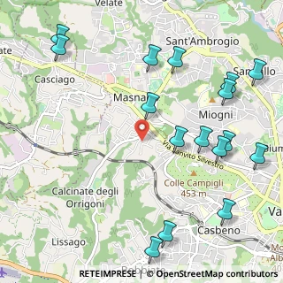 Mappa Via Cantoreggio, 21100 Varese VA, Italia (1.3425)