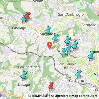 Mappa Via Cantoreggio, 21100 Varese VA, Italia (1.20083)