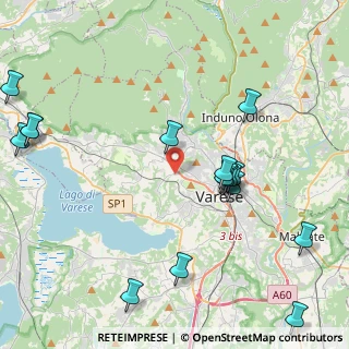 Mappa Via Cantoreggio, 21100 Varese VA, Italia (5.40529)