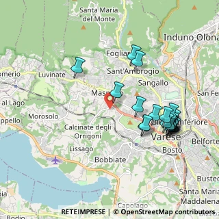 Mappa Via Cantoreggio, 21100 Varese VA, Italia (2.0455)