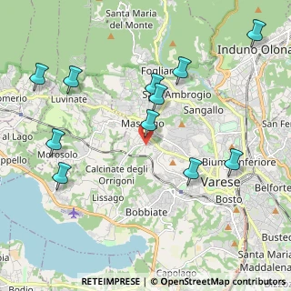 Mappa Via Cantoreggio, 21100 Varese VA, Italia (2.27455)
