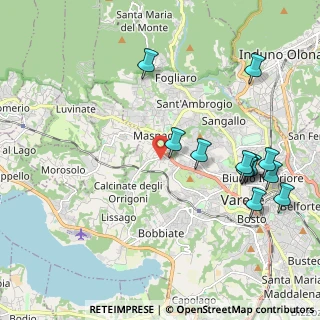 Mappa Via Cantoreggio, 21100 Varese VA, Italia (2.31833)