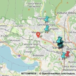 Mappa Via Cantoreggio, 21100 Varese VA, Italia (2.51)