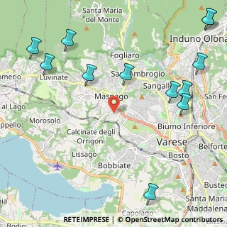 Mappa Via Cantoreggio, 21100 Varese VA, Italia (2.97667)