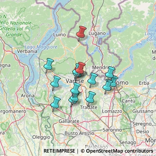 Mappa Via Ambrosini Don Giuseppe, 21100 Varese VA, Italia (10.78667)