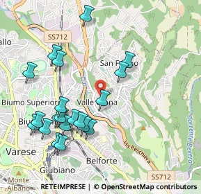 Mappa Via Ambrosini Don Giuseppe, 21100 Varese VA, Italia (1.0465)