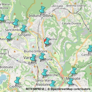 Mappa Via Ambrosini Don Giuseppe, 21100 Varese VA, Italia (3.18143)