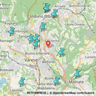 Mappa Via Ambrosini Don Giuseppe, 21100 Varese VA, Italia (2.56583)