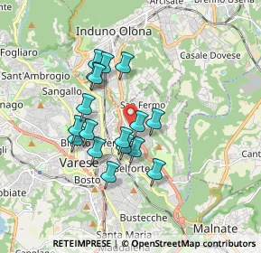 Mappa Via Ambrosini Don Giuseppe, 21100 Varese VA, Italia (1.43118)