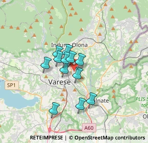 Mappa Via Ambrosini Don Giuseppe, 21100 Varese VA, Italia (2.315)