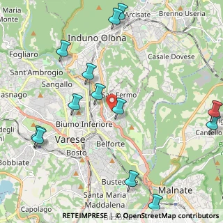 Mappa Via Torbole, 21100 Varese VA, Italia (2.67615)