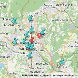 Mappa Via Torbole, 21100 Varese VA, Italia (1.95357)