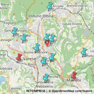 Mappa Via Torbole, 21100 Varese VA, Italia (2.28667)