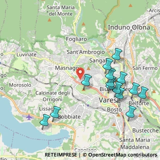 Mappa Via Fratelli Bandiera, 21100 Varese VA, Italia (2.22214)