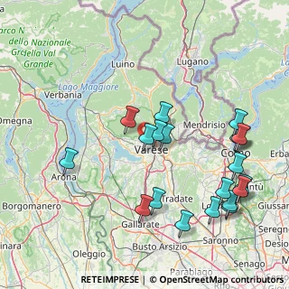 Mappa Via Fratelli Bandiera, 21100 Varese VA, Italia (17.858)
