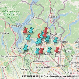 Mappa Via Fratelli Bandiera, 21100 Varese VA, Italia (10.145)