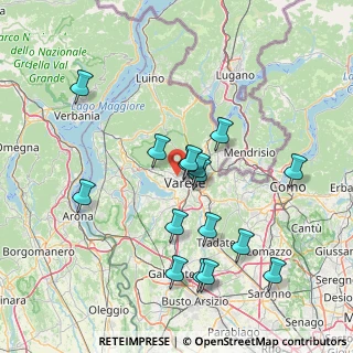 Mappa Via Fratelli Bandiera, 21100 Varese VA, Italia (14.79313)