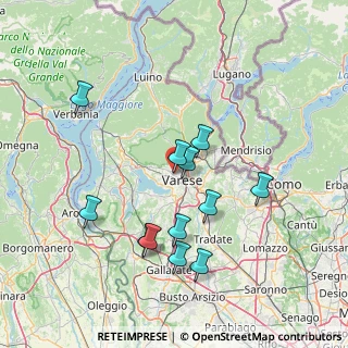 Mappa Via Fratelli Bandiera, 21100 Varese VA, Italia (14.24)