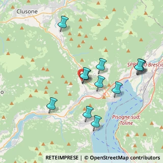 Mappa Via Senatore Silvestri, 24060 Sovere BG, Italia (3.83833)