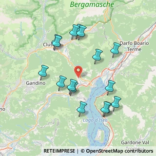 Mappa Via Senatore Silvestri, 24060 Sovere BG, Italia (7.69688)