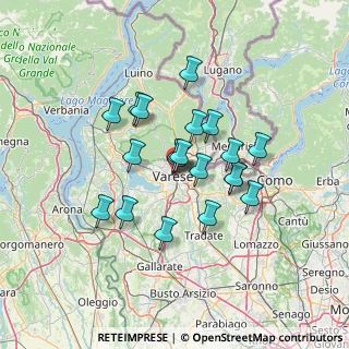 Mappa Via C. de Cristoforis, 21100 Varese VA, Italia (10.6305)