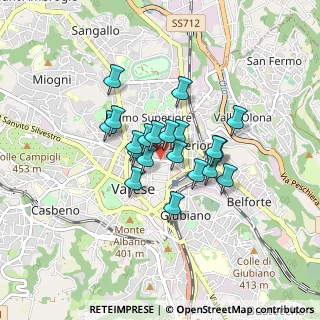 Mappa Via C. de Cristoforis, 21100 Varese VA, Italia (0.5755)