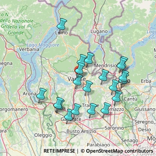 Mappa Via Rinaldo Arconati, 21100 Varese VA, Italia (15.0595)