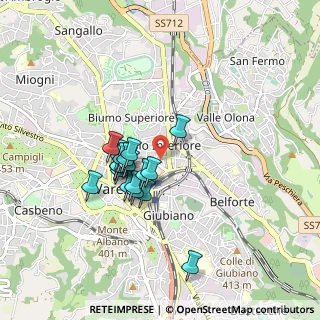 Mappa Via Rinaldo Arconati, 21100 Varese VA, Italia (0.68667)