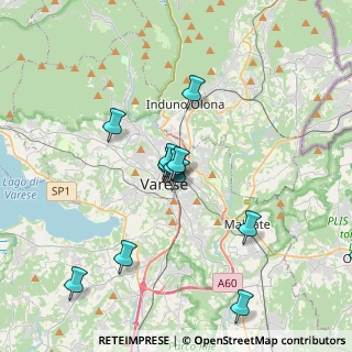 Mappa Via Rinaldo Arconati, 21100 Varese VA, Italia (3.55846)
