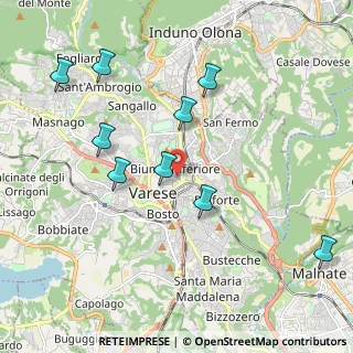 Mappa Via Rinaldo Arconati, 21100 Varese VA, Italia (2.58364)