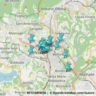 Mappa Via Rinaldo Arconati, 21100 Varese VA, Italia (0.96125)
