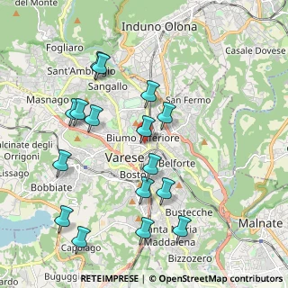 Mappa Via Rinaldo Arconati, 21100 Varese VA, Italia (2.1175)