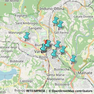 Mappa Via Rinaldo Arconati, 21100 Varese VA, Italia (1.28273)