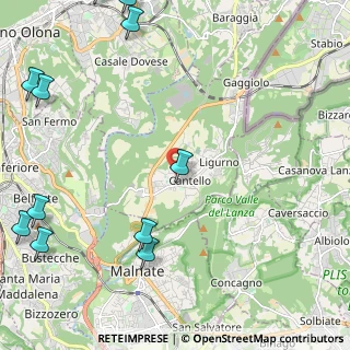 Mappa Via Druso, 21050 Cantello VA, Italia (3.32364)