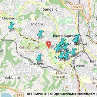 Mappa Via Dante Alighieri, 21100 Varese VA, Italia (0.87)