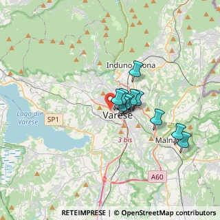 Mappa Via Dante Alighieri, 21100 Varese VA, Italia (2.35455)