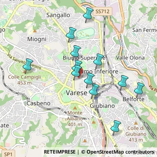 Mappa Via S. Martino Della Battaglia, 21100 Varese VA, Italia (0.91333)
