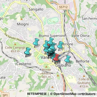 Mappa Via San Martino Della Battaglia, 21100 Varese VA, Italia (0.4975)