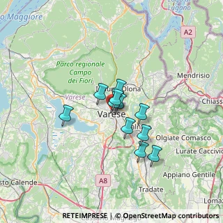 Mappa Via San Martino Della Battaglia, 21100 Varese VA, Italia (4.43545)