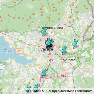 Mappa Via San Martino Della Battaglia, 21100 Varese VA, Italia (2.74385)