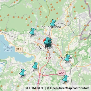 Mappa Via San Martino Della Battaglia, 21100 Varese VA, Italia (2.92333)