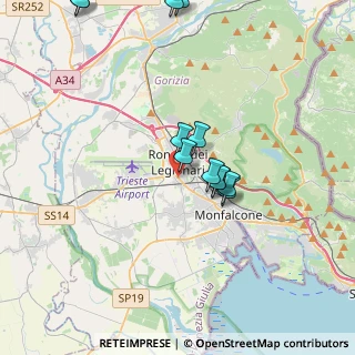 Mappa Via Volontari della Libertà, 34077 Ronchi dei Legionari GO, Italia (3.88167)